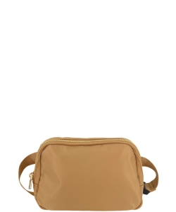 Multi Compartment Compact Small Nylon Fanny Pack Belt Bag BP-YL20436 KHAKI
